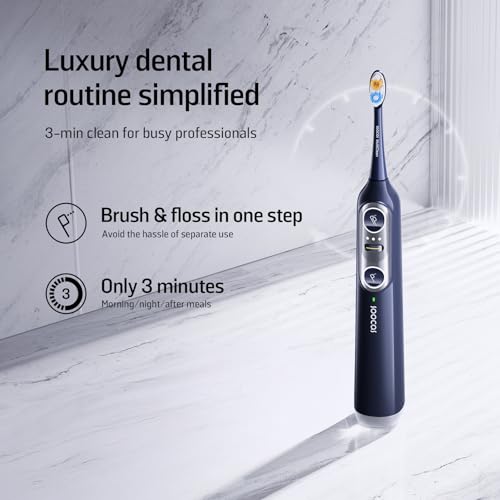 Soocas NEOS II - Electric Toothbrush with Water Flosser, Sonic Electric Toothbrush for Adults, Cordless Water Flosser for Travel
