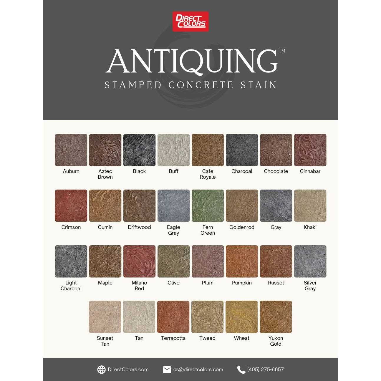 Direct Colors Antiquing Stamped Concrete Stain Semi-transparent Concrete Stain Ready-to-use - Shop Hardware Tools Online Store