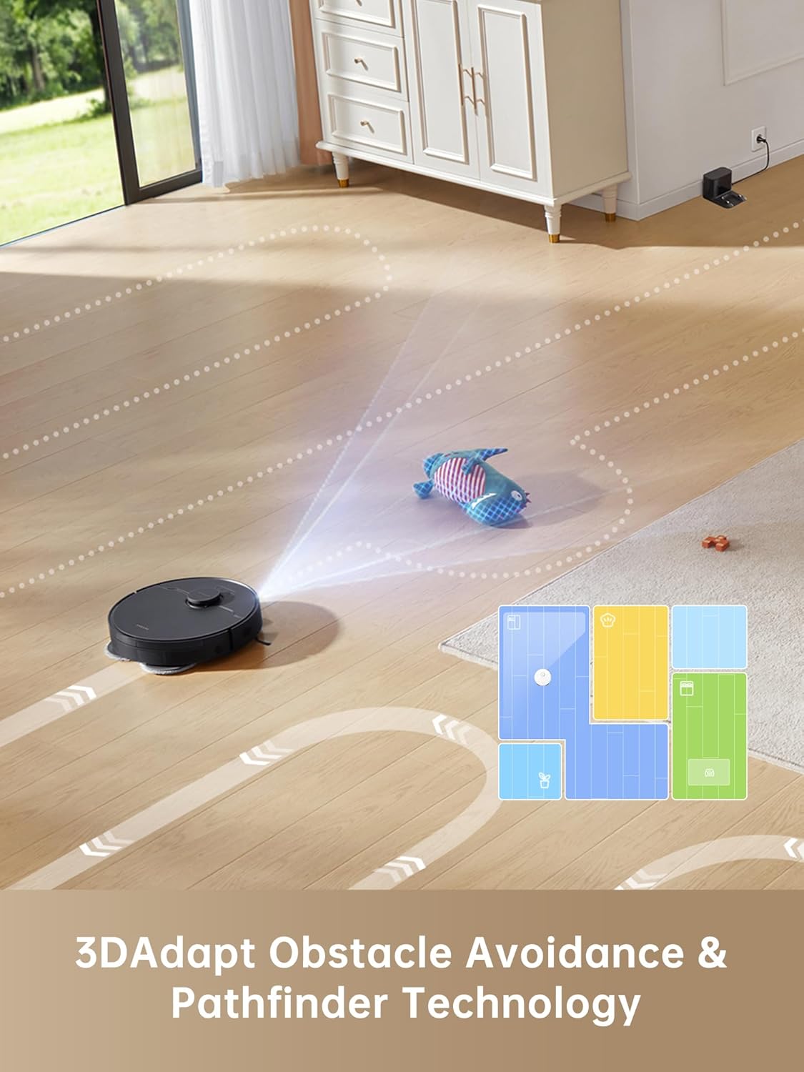 dreame L10s Pro Gen 2 Robot Vacuum and Mop Combo, 7000Pa Suction, DuoScrub Mopping,7mm Auto Lifting Mop, Ultrasonic Carpet Detection