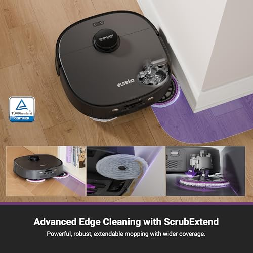Eureka E20 Plus Robot Vacuum and Mop Combo, Robot Vacuum Cleaner with Bagless Self Emptying Station
