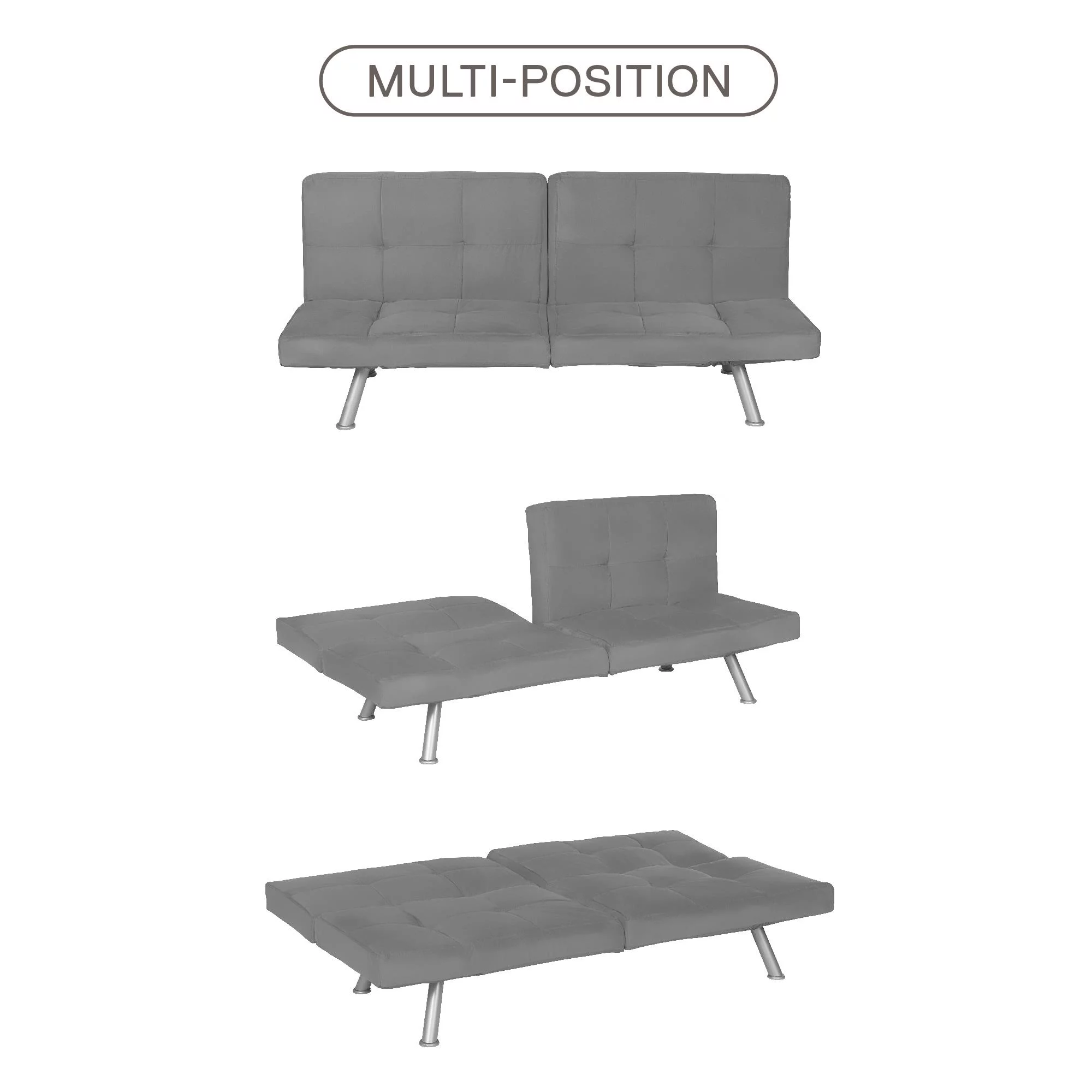 DHP Contempo Futon, Charcoal