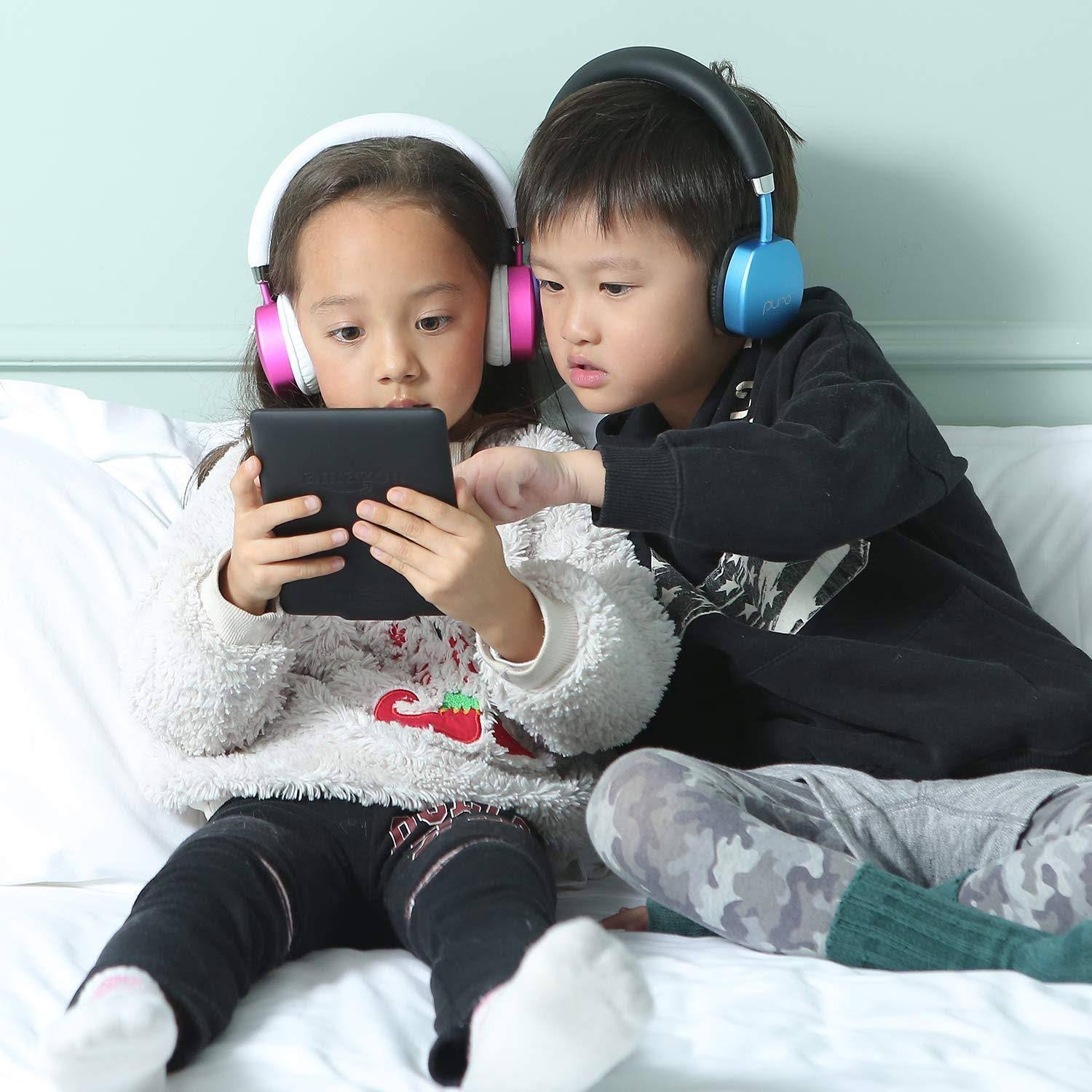 PuroQuiet Over-Ear Active Noise Cancelling Headphones (Pink)