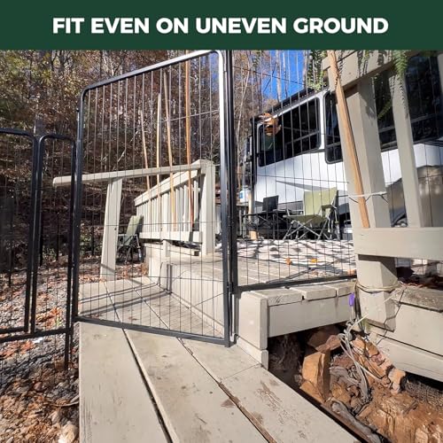 FXW Instant Dog Playpen, Portable Pet Fence for Outdoor, RV Trips, and Camping, 40inch, 16 Panels for Medium and Large Dogs│Patented