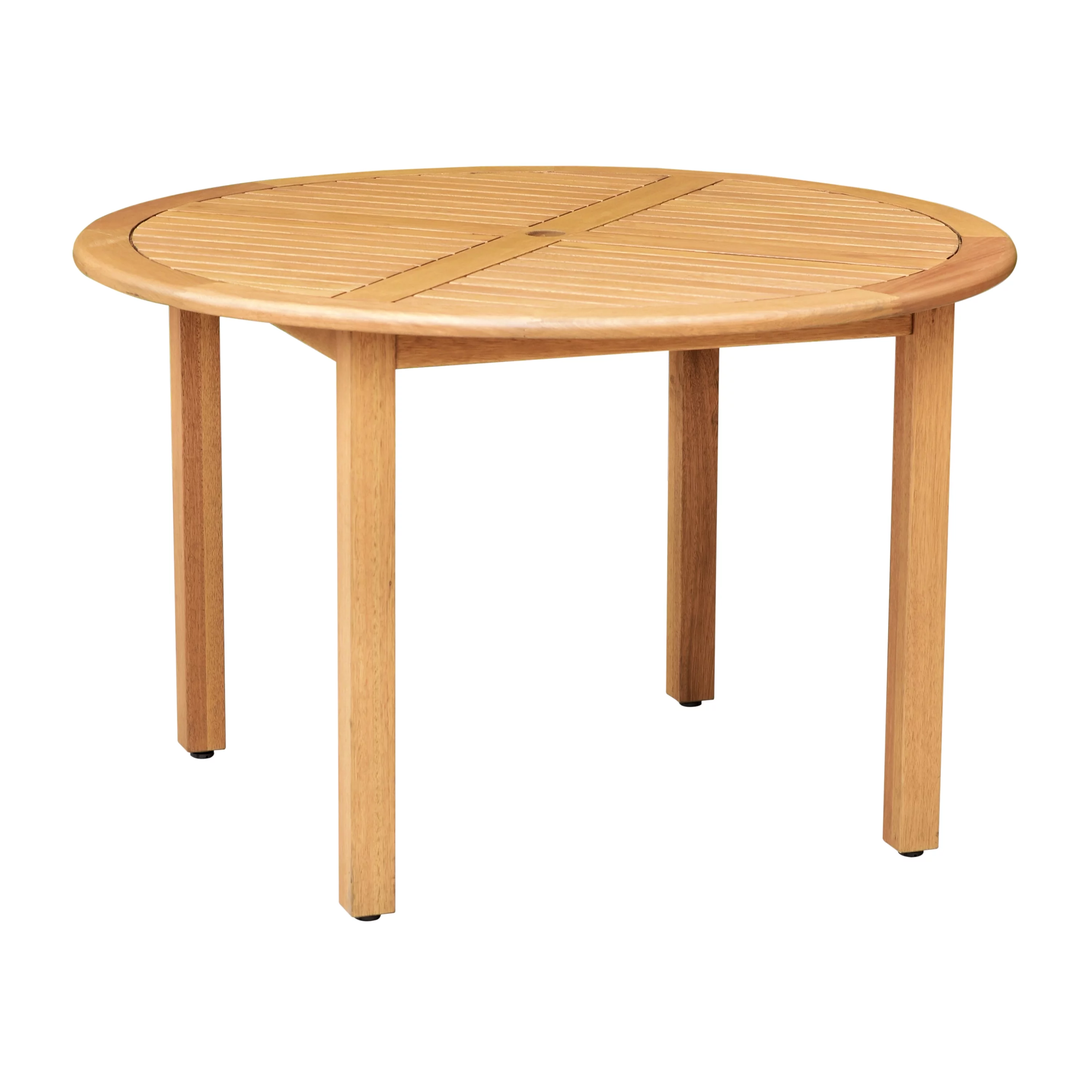 Amazonia Ostende Teak Finish Round Patio Table, Seating Capacity: 4