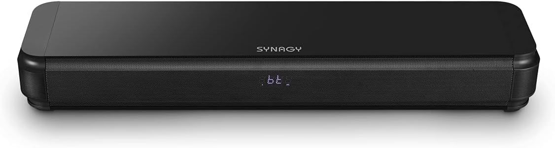 SYNAGY 2.1ch Sound Bar with Built-in Subwoofer, Bluetooth Home Theater Audio Soundbars for TV