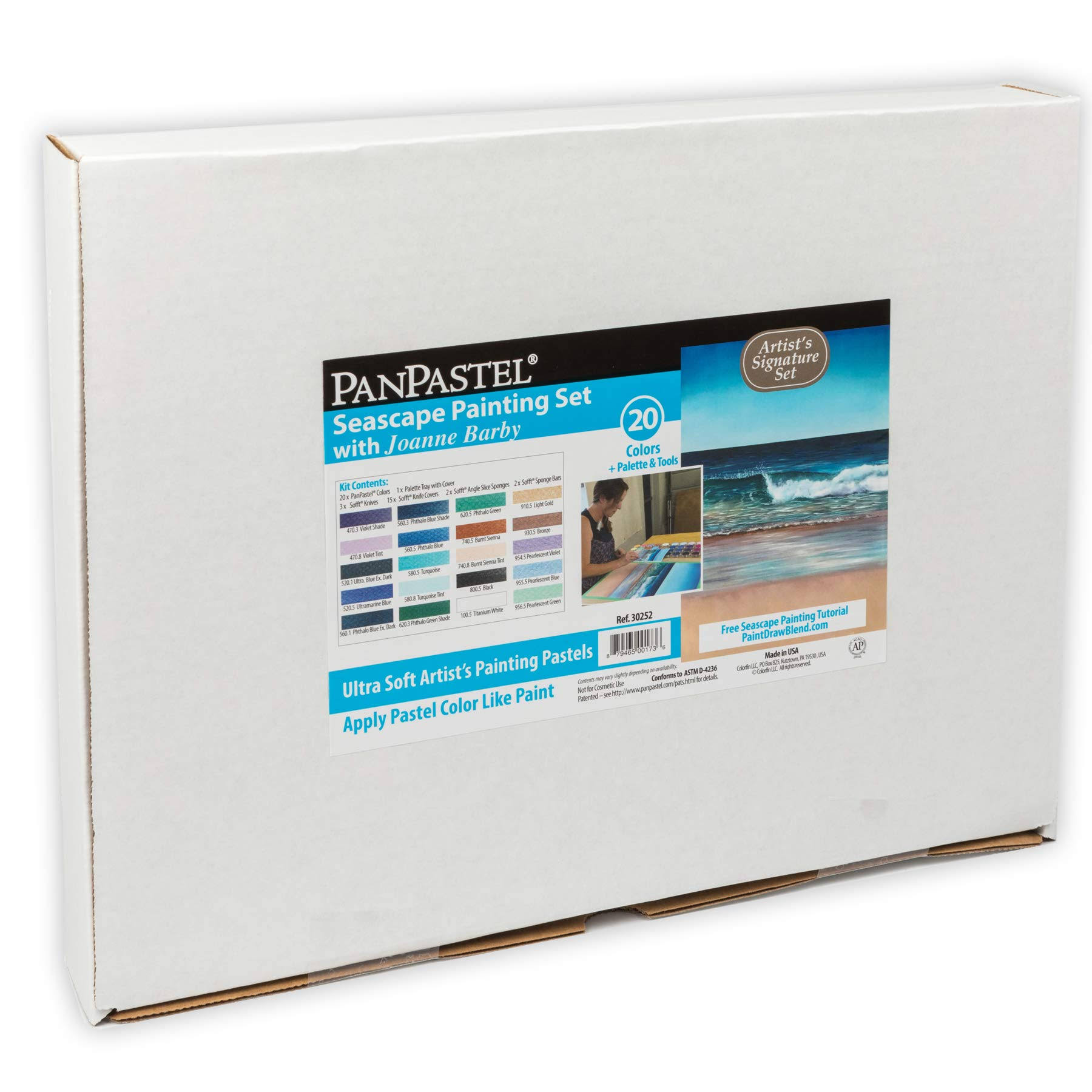 Panpastel Artists Painting Pastels Set - Joanne Barby Seascape Colors, Set of 20