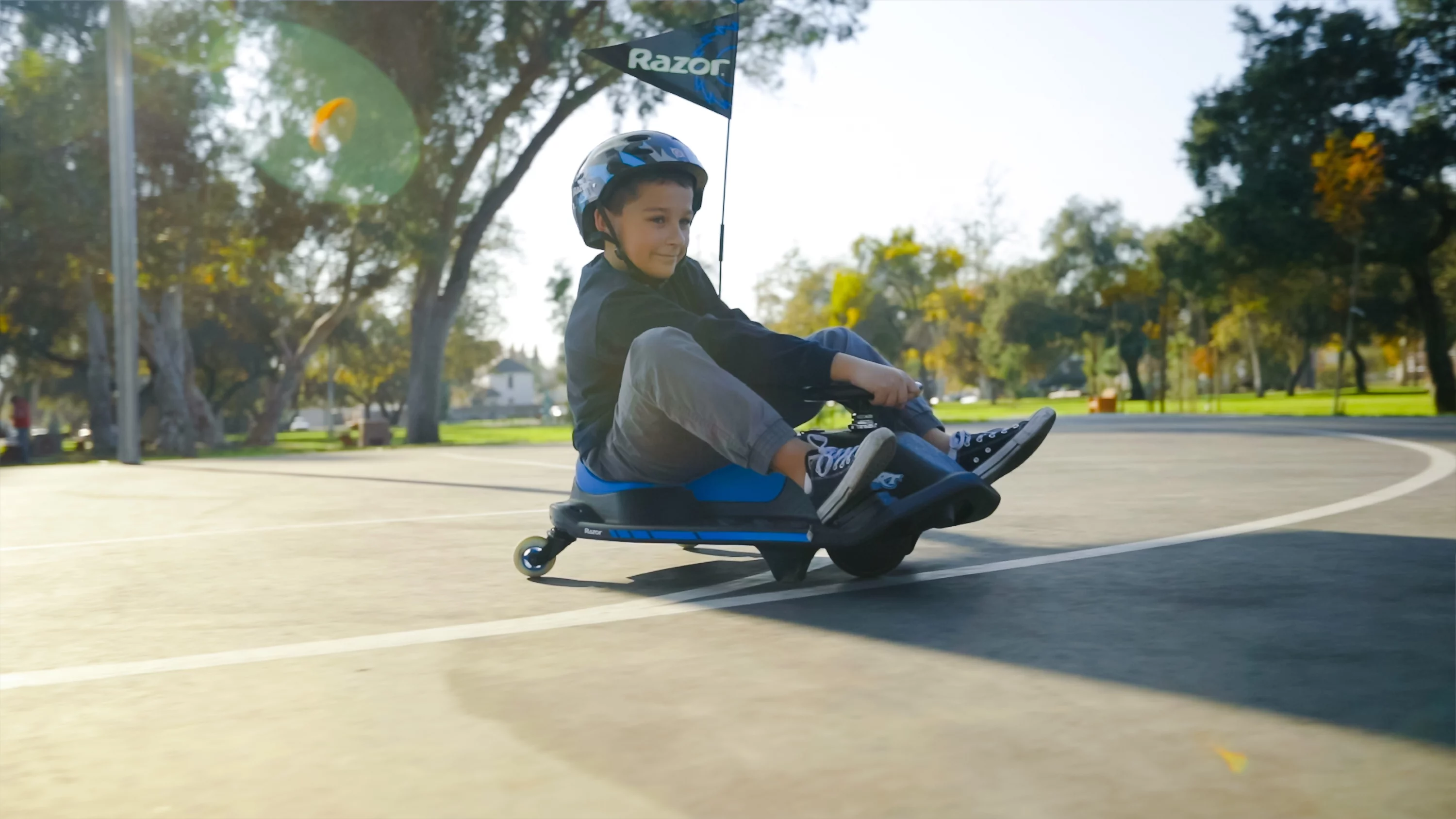 Razor Crazy Cart Shift - 12V Electric Drifting Go Kart for Kids - New High/Low Speed Switch and Simplified Drifting System - Radiant Selections