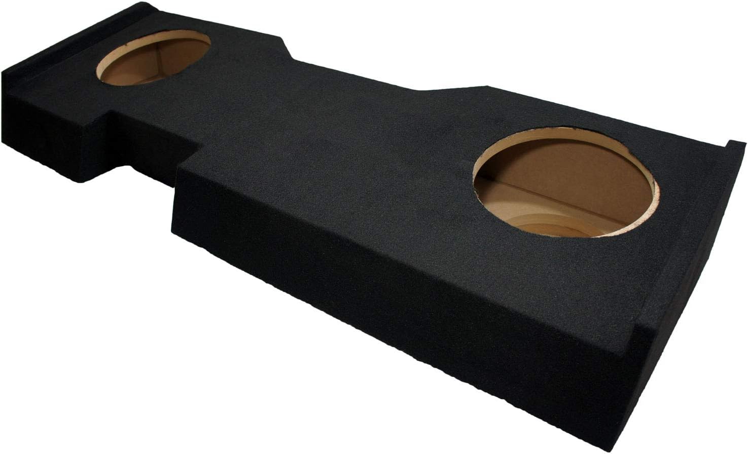 Compatible with 2014 - UP Chevy Silverado Crew Cab Truck Dual 10" Sub Box Subwoofer Enclosure