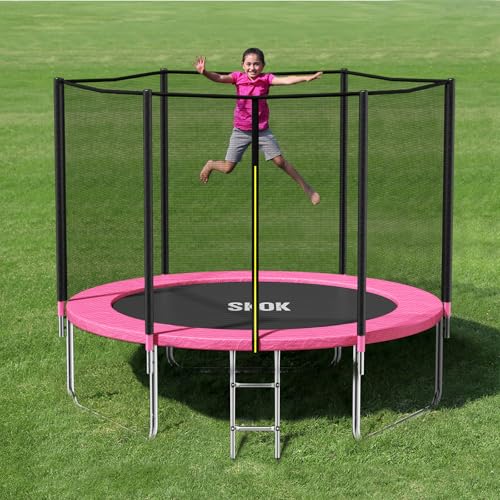 SKOK Trampoline 8FT 10FT 12FT 14FT 15FT Trampolines with Enclosure Net