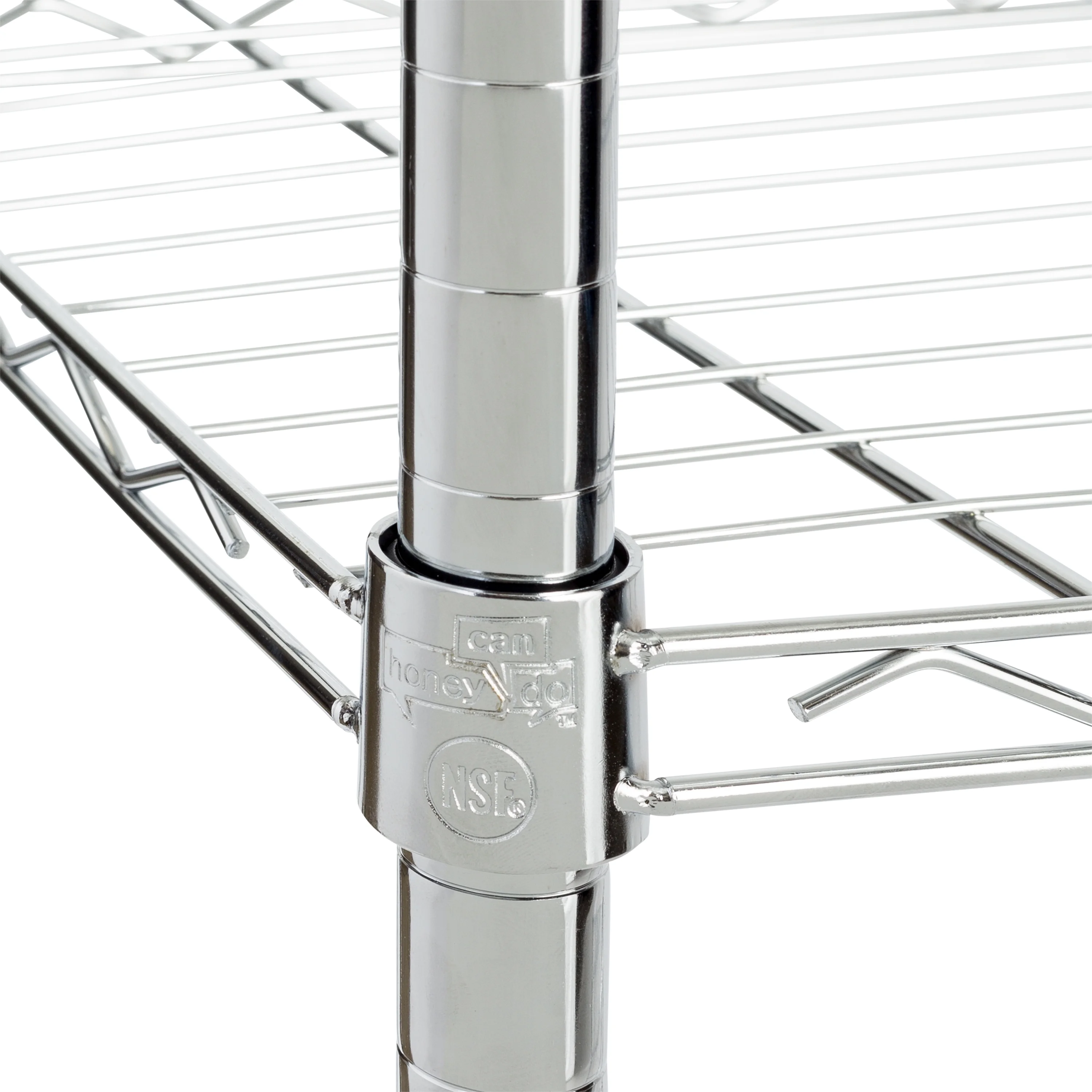 Honey Can Do Urban 5--Shelf Adjustable Steel Storage Shelving Unit, Chrome