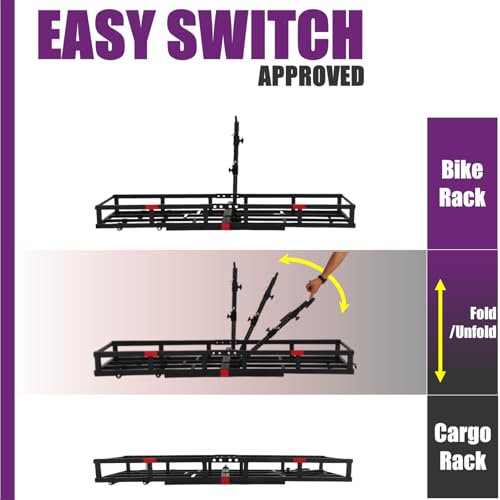 Hitch-Mount Bike Rack for Ebike Heavy-Duty