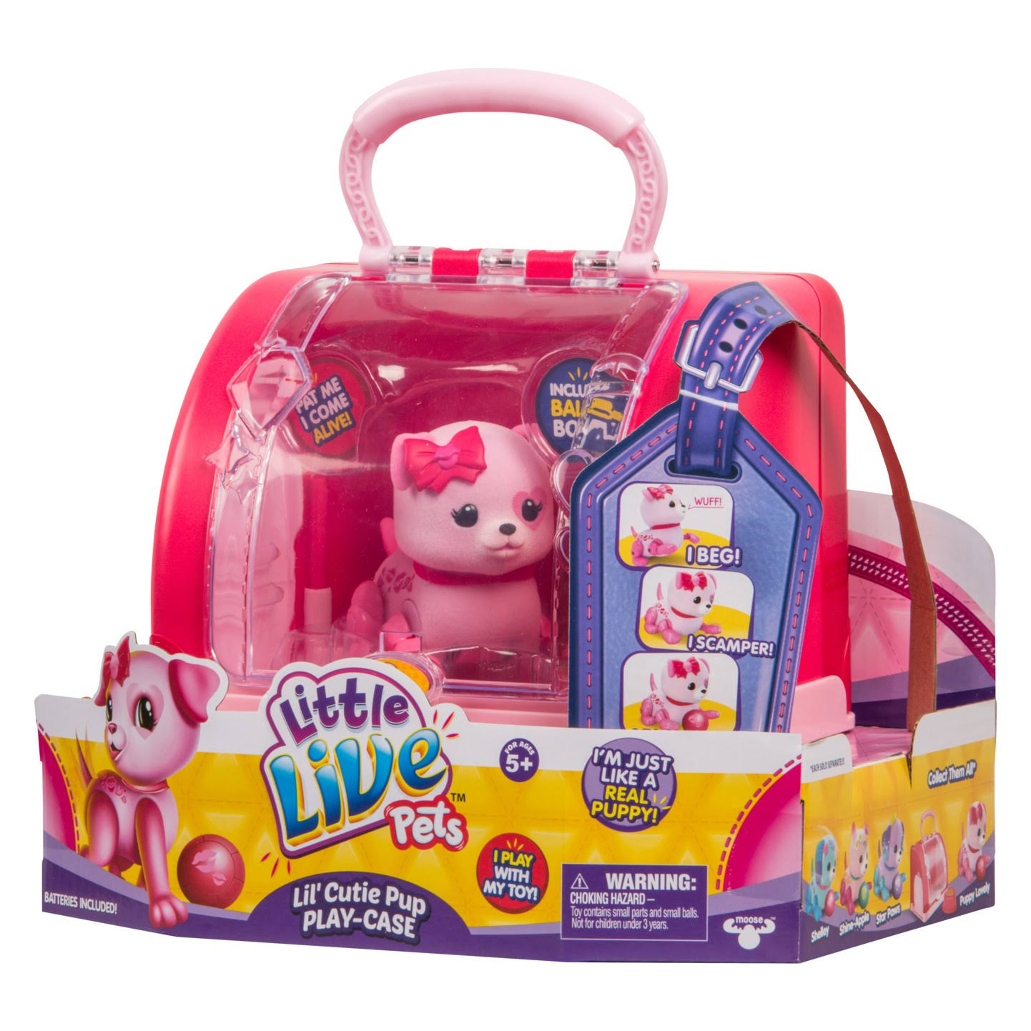 Little Live Pets Lil Cutie Pup Playcase, Puppy Lovely