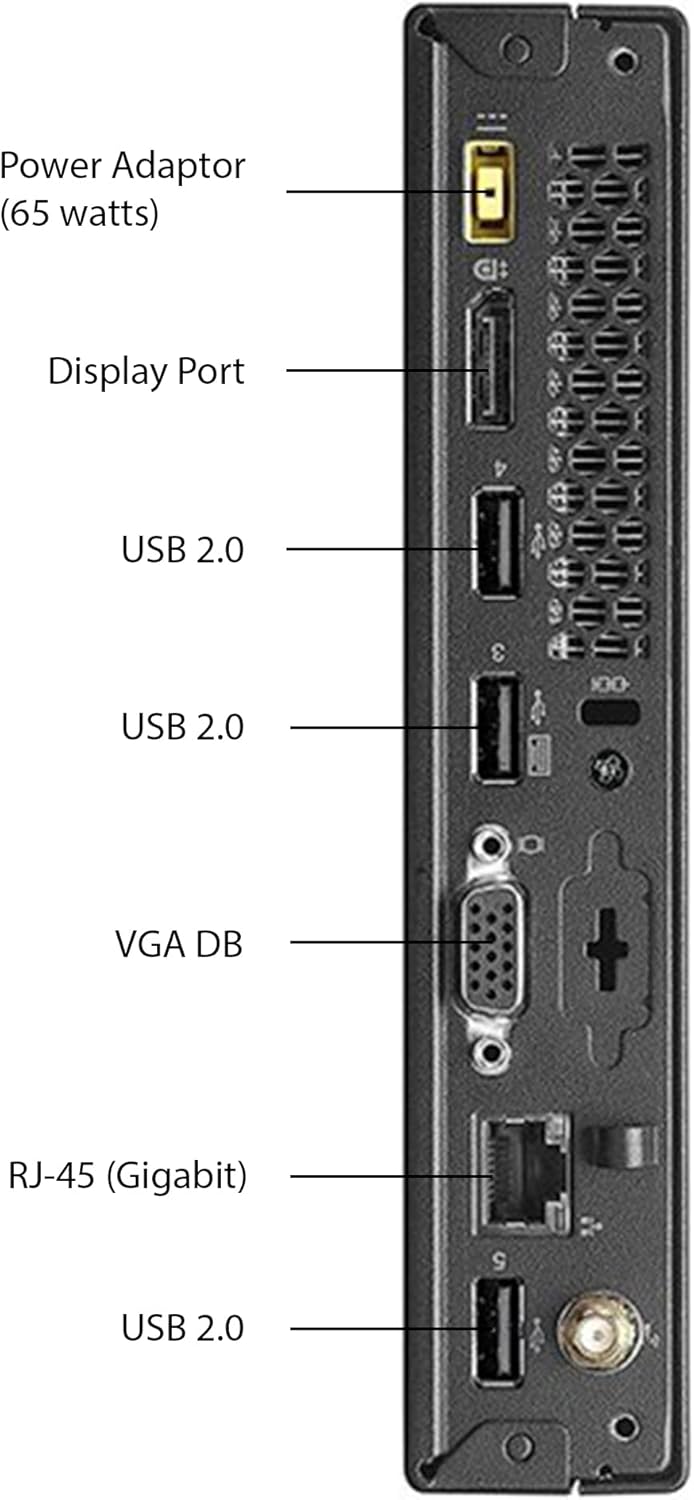 Lenovo ThinkCentre M73 Tiny Intel Core i3 4th Gen 2.9GHz Desktop, 8GB RAM, 256GB SSD, MTG New 22 Inch LED Monitor, RGB Speaker and Keyboard Mouse