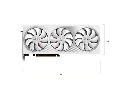 GIGABYTE GeForce RTX 5070 Ti AERO OC 16G Graphics Card, 16GB 256-bit GDDR7, PCIe 5.0, WINDFORCE Cooling System, GV-N507TAERO OC-16GD Video Card