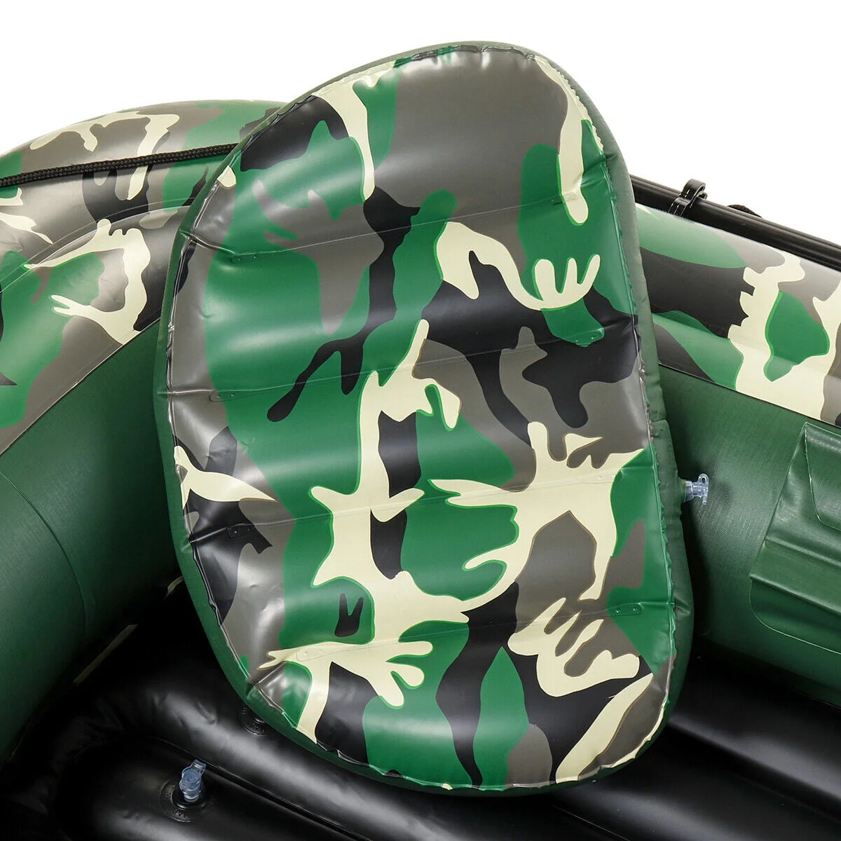 Inflatable Fishing Rowing Boat 3-Person PVC Dinghy Kayak Raft With Paddle Oars USA