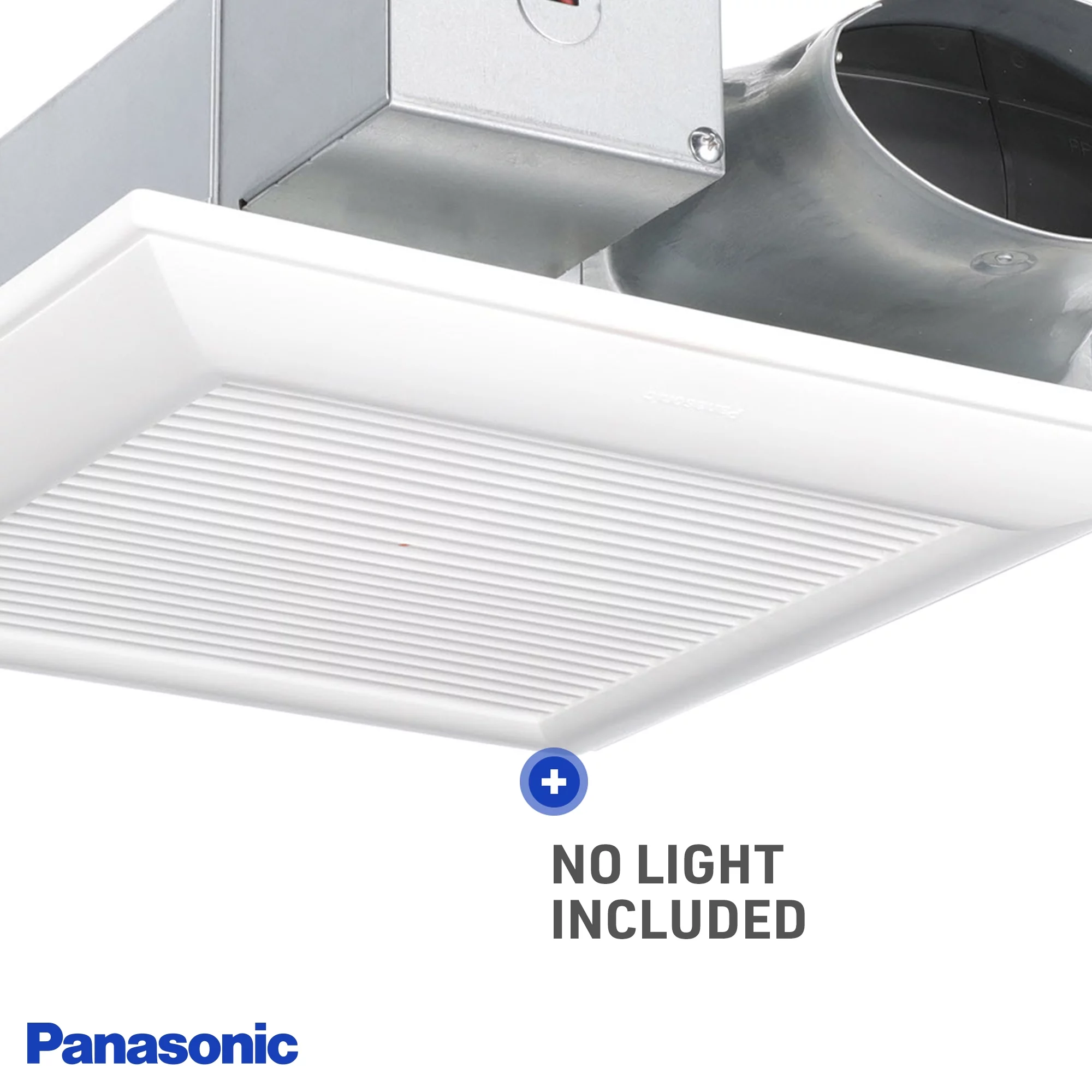 Panasonic WhisperValue DC Pick-a-Flow 50, 80, or 100 CFM Ceiling or Wall, Very Low Profile Exhaust Fan with Condensation Sensor, White