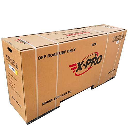 X-PRO Sail 125cc Zongshen Brand Engine Dirt Bike with 4-Speed Manual Transmission! Kick Start, Big 17"/14" Tires! (Orange)