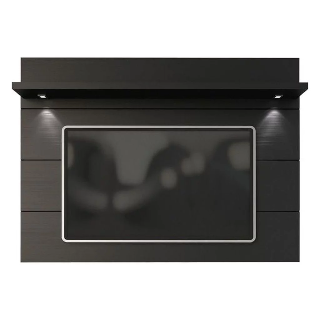 Manhattan Comfort Cabrini Floating Wall TV Panel 1.8 in Black Matte