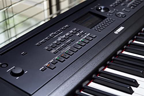 Yamaha 88-Key Weighted Digital Piano, with Foot Switch and Music Rest, Black-Furniture Stand Sold Separately, ‎167.64 x 45.72 x 20.32 cm (DGX670B)