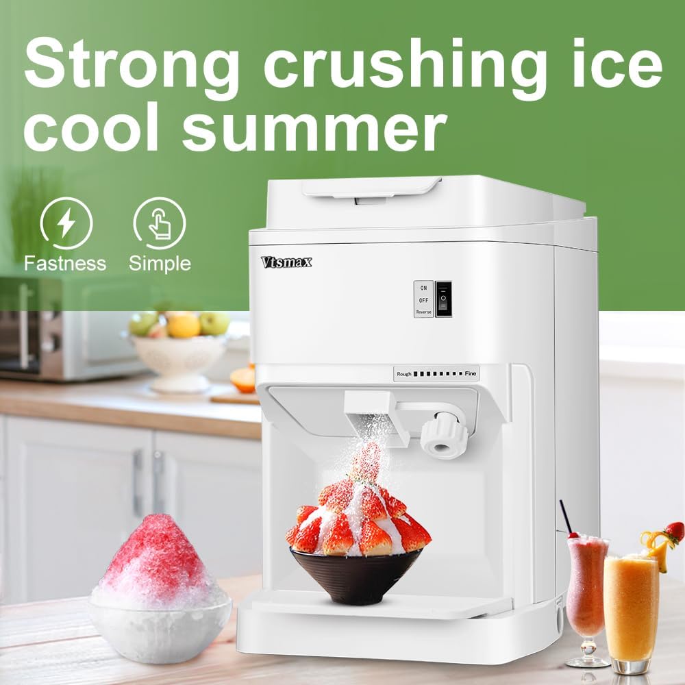 110V Electric Ice Shaver, 350W Shaver Snow Cone Machine