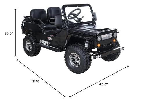 X-PRO 125cc Go Kart with 3-Speed Semi-Automatic Transmission w/Reverse, Big 18" Aluminium Rim Wheels! (Red)