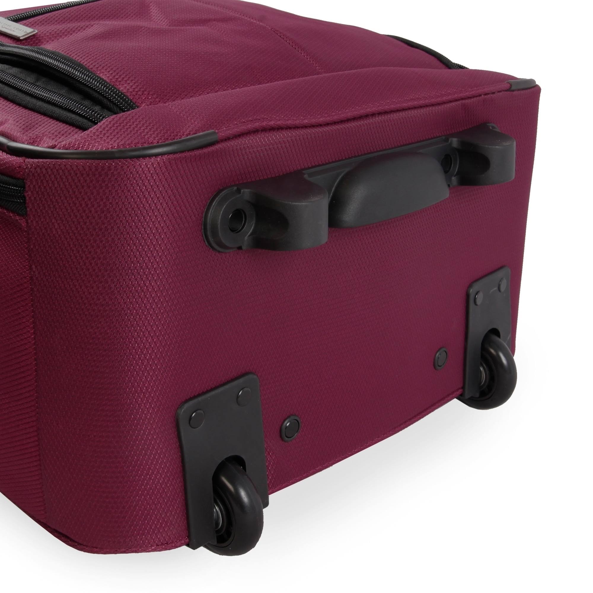 Pacific Coast Red Underseat Rolling Tote Carry on