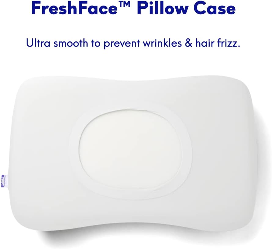 Cushion Lab Deep Sleep Pillow, Patented Ergonomic Contour Design for Side & Back Sleepers