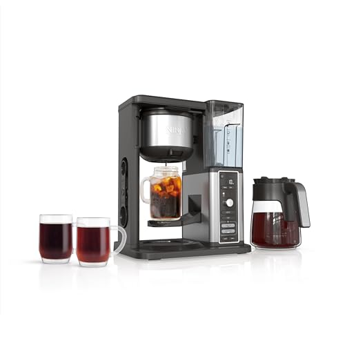 Ninja Hot & Iced XL Coffee Maker with Rapid Cold Brew, 4 Brew Styles, 8 Sizes Small Cup to Travel Mug, Single-Serve Coffee Brewer, 12-Cup Carafe