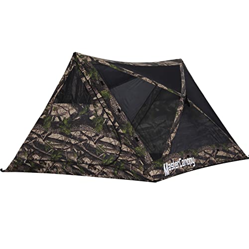 MASTERCANOPY 12x12FT Pop Up Gazebo Screen Tent - Instant Screen House with Netting, Quick Set, Outdoor Canopy Shelter with Carry Bag for Camping