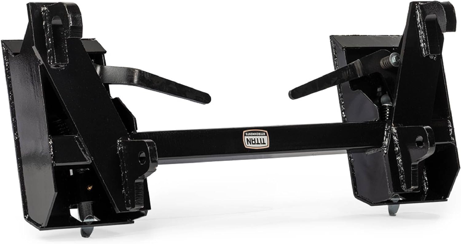 Titan Attachments Quick Tach Adapter Fits Global John Deere Tractors to Convert Universal Skid Steer Style Mount, No Welding Necessary