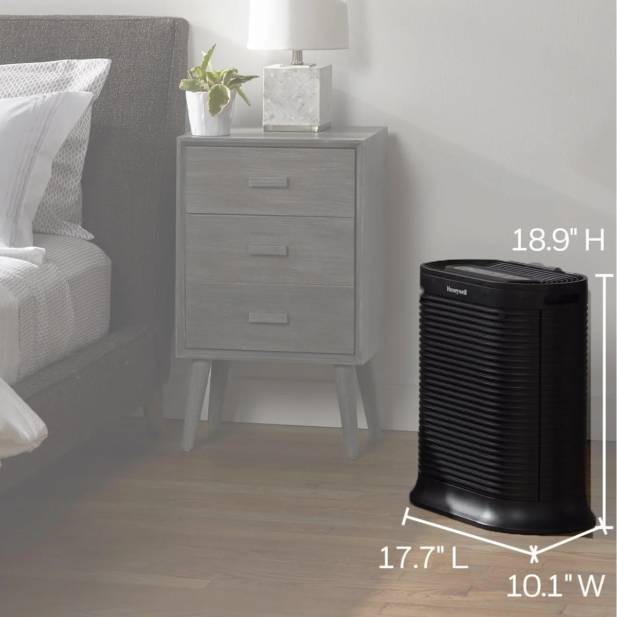Honeywell AllergenPlus HEPA Air Purifier Allergen Reducer 310 sq ft Wildfire/Smoke, Pollen, Pet Dander, Dust HPA200