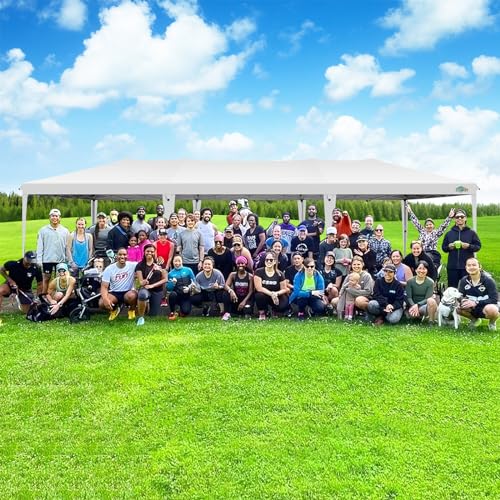 COBIZI 10x10 Pop up Canopy Tent Protable Canopy Tent with 4 Sidewalls Waterproof Commercial Instant Shelter for Parties, Wedding