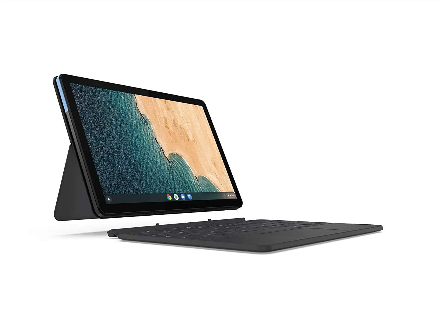 Lenovo Chromebook Duet, 2-in-1, 10.1" WUXGA (1920 x 1200) Display, MediaTek Helio P60T, 4GB LPDDR4X RAM, 128GB eMCP SSD