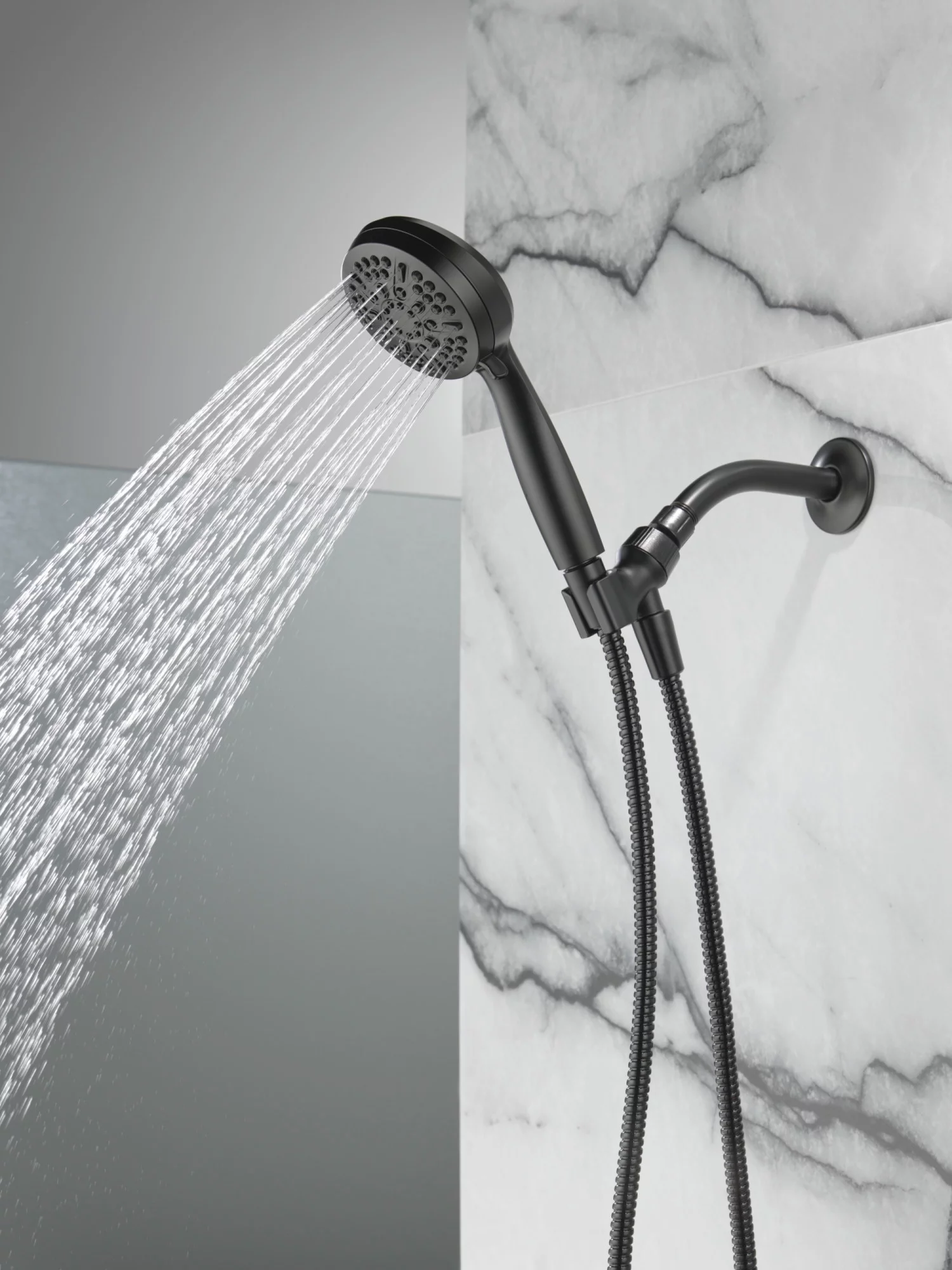 Delta 75511 Universal Showering Components 1.75 GPM Multi Function Hand Shower - Black - Curated Treasures Market