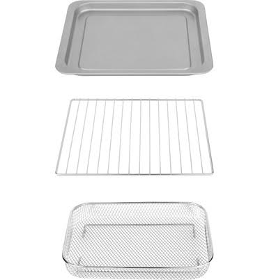 GE Appliances Mechanical Air Fry 7-in-1 Toaster Oven in Stainless Steel