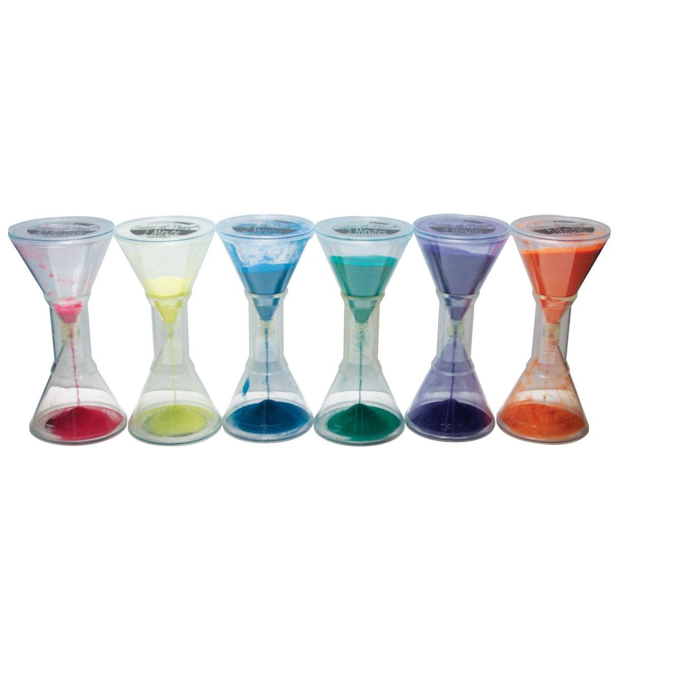 Sportime Sense of Timer Sand Timers, Set of 6