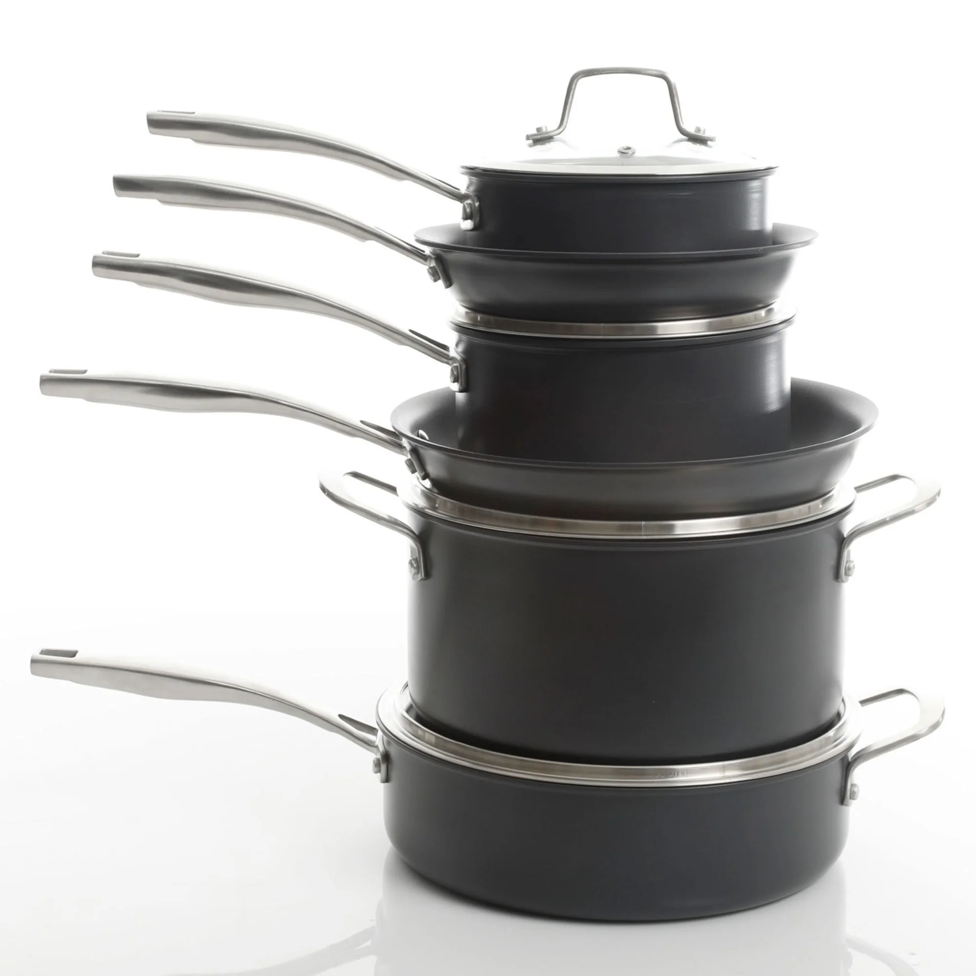 Kenmore Arbor Heights 10-Piece Hard Anodized Cookware Pots and Pans Set