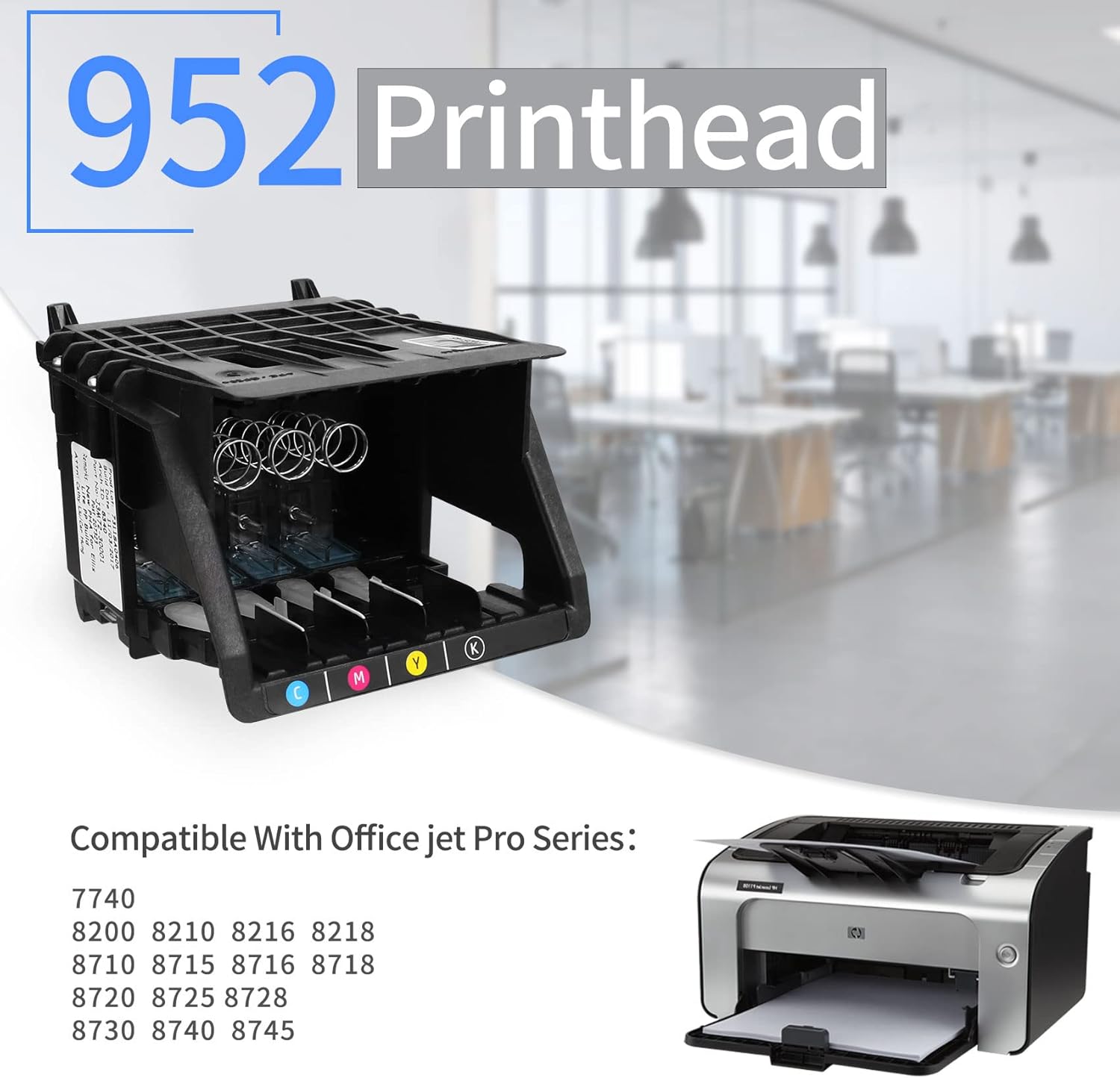 952 Printhead Replacement for hp 952 Compatible with hp Office Jet 8700 8710 8715 8720 8725 8730 8740 7740 8200,Printer Replacement Part