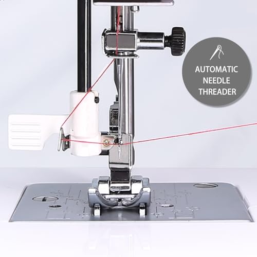 FEIYUE FYe320 Full Size Sewing Machine with Foot Pedal, Speed Control, Heavy Duty & Portable, LCD Display, 25 Built-in Stitches