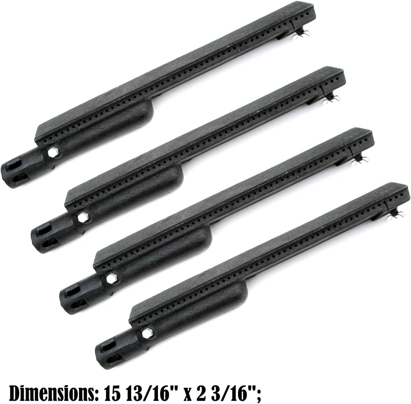Direct Store Parts DB101 (4-Pack) Cast Iron Burner Replacement for Charbroil, Lowe's (Jenn-Air), Jenn Air, The Source, Gas Grill (4) Pack of 2