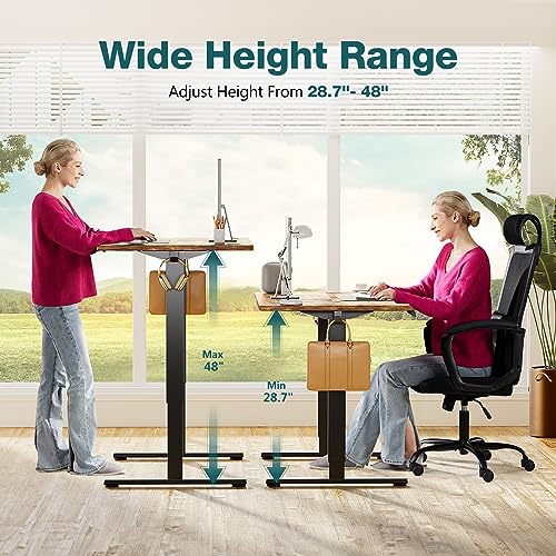 Standing Desk, Adjustable Height Electric Sit Stand Up Down Computer Table