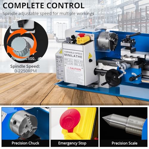 Metal-Lathe-Machine Threading Turning Drilling