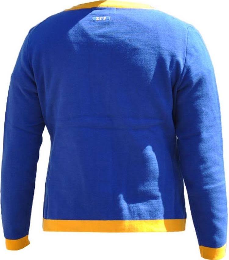 Sigma Gamma RHO Divine 9 Heavy Weight Ladies Cardigan [Royal Blue - M]