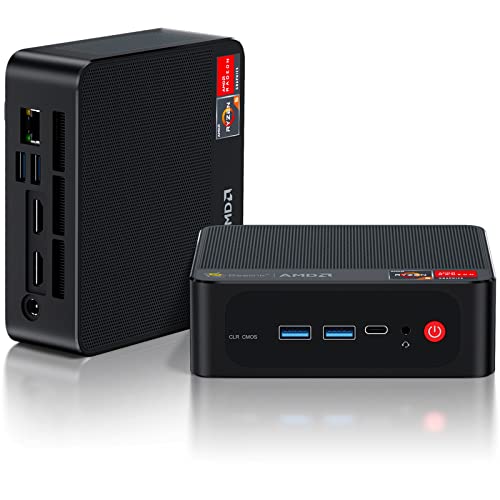 Beelink SER5 MAX Mini PC, AMD Ryzen 7 6800U (8C/16T, up to 4.7GHz), 32GB LPDDR5 500GB M.2 NVMe SSD
