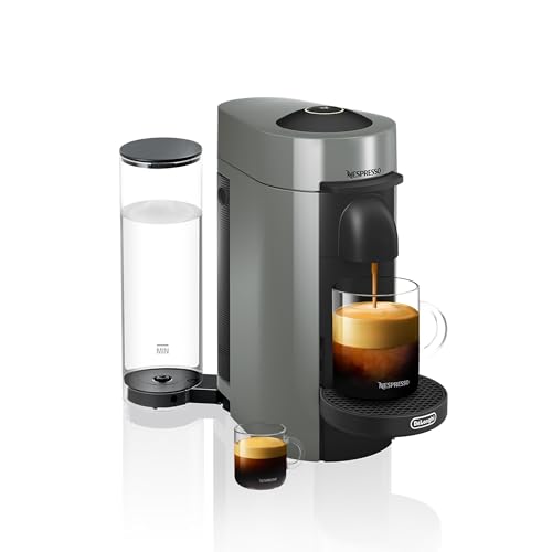Nespresso Vertuo Plus Coffee and Espresso Maker by De'Longhi, Grey