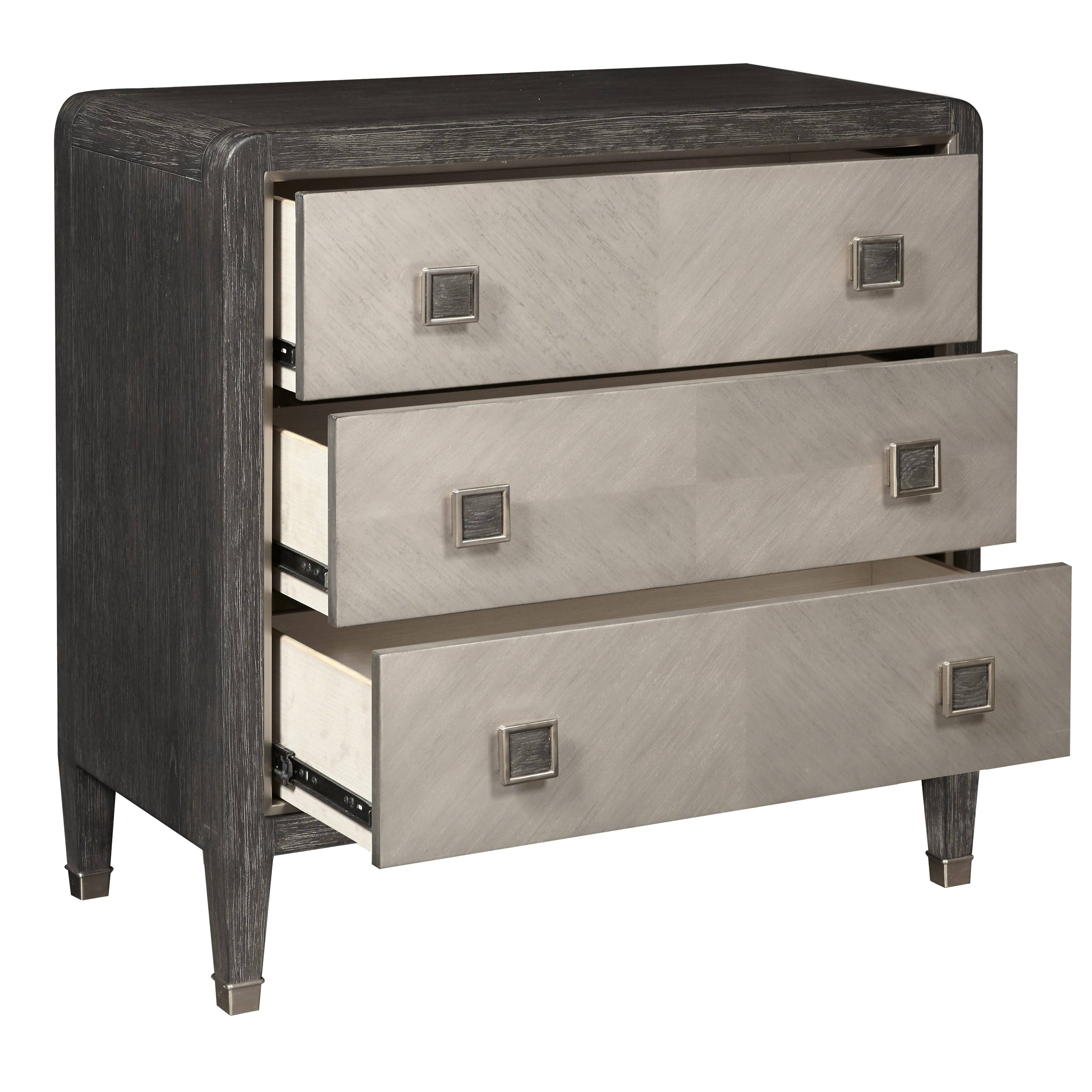 Primavera Three Drawer Accent Chest in Oak Brown