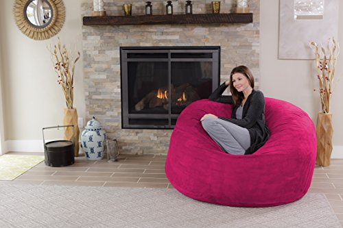 Chill Sack Bean Bag Chair - 5' Giant Memory Foam Lounge Chair with Soft Microfiber Cover – Cozy Furniture for Living Room, Dorm