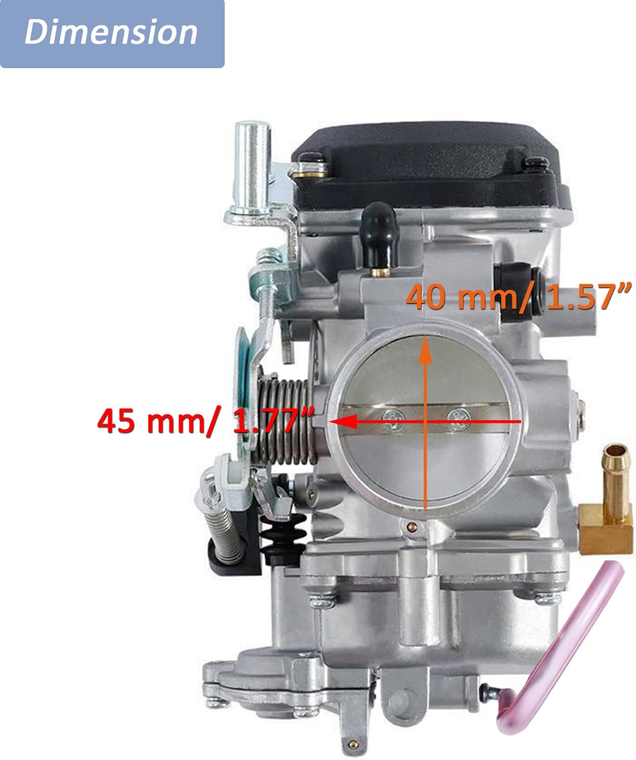 CV40 Carburetor for Harley Davidson HD Sportster XL883 XL1200/ Softail/ Touring/ Dyna & FXR/ Road King Carb 27421-99 27490-04 27465-04 (with Fuel