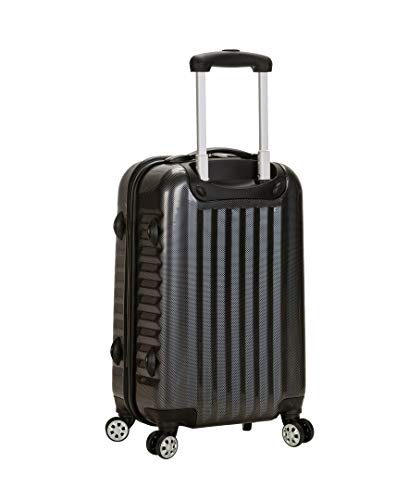Rockland Melbourne Hardside Expandable Luggage with Spinner Wheels, 2TONENAVY, 2 Piece (20/28)