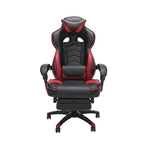 RESPAWN 110 Pro Gaming Chair - Gaming Chair with Footrest, Reclining Gaming Chair, Video Gaming Computer Desk Chair, Adjustable Desk Chair